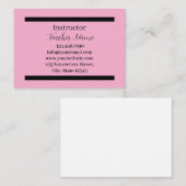 leraar minimalist visitekaartje (Voorkant / Achterkant)