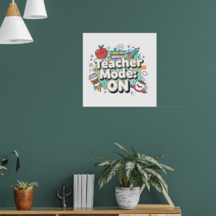 Leraar Modus: AAN – Schattige Grappige Leraar Teru Poster