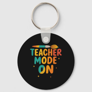 Leraar Modus Aan Terug Naar School Grappige School Sleutelhanger