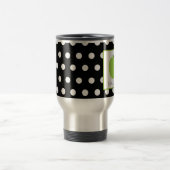 Leraar Mok Groen Apple Black met witte pokadop (Center)