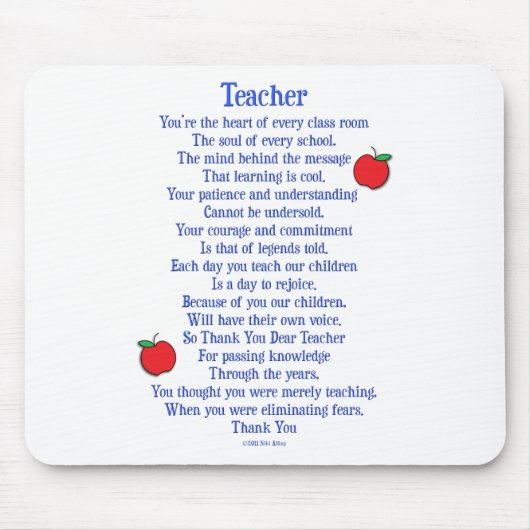 leraar muismat (Voorkant)