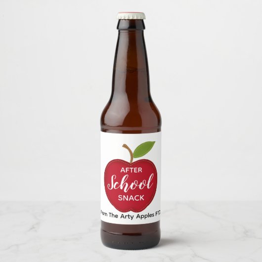 Leraar Na school snack bier Etiket (Voorkant)