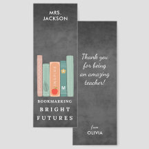 Leraar Naam Gift Pastel Boeken Quote schoolbord