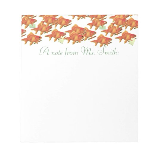 leraar notitieblok (Voorkant)