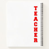 leraar notitieboek (Achterkant)
