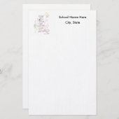 Leraar of schoolBriefpapier Briefpapier (Voorkant / Achterkant)