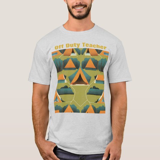 Leraar Off Duty Campground T-shirt (Voorkant)