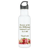 leraar | OMDAT IK VAN MENING WAS DAT IK KON Waterfles (Voorkant)