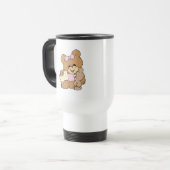 leraar onderwijs baby teddybeer design reisbeker (Voorkant links)