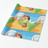 Leraar op school Wrapping Paper Cadeaupapier (Uitgerold)