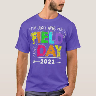 Leraar op schooldag ik ben hier voor veld D T-shirt