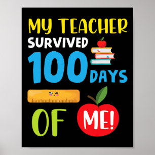 Leraar overleefde 100 dagen ME Fun 100 dagen SC Poster