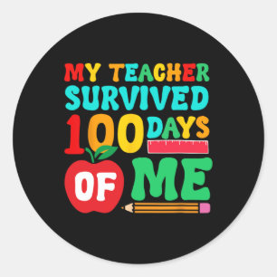 Leraar overleefde 100 dagen Pencil Le Ronde Sticker