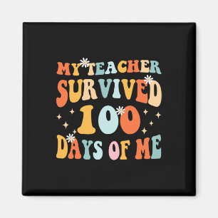 Leraar overleefde 100 Days of Me Fun 100 schooldag Magneet