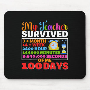 Leraar overleeft 100 Days of Me Fun 100 Day of Sch Muismat
