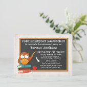 Leraar Owl met uitnodiging van de partij van het b (Staand voorkant)