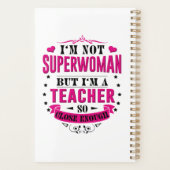 Leraar Planner Book Weekly Funny Birthday Gifts (Achterkant)