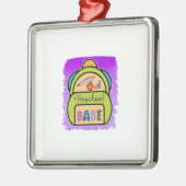 Leraar Preschool Babe Metalen Ornament (Links)