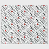 Leraar Pride+Red Apple/Text Design Cadeaupapier (Vlak)