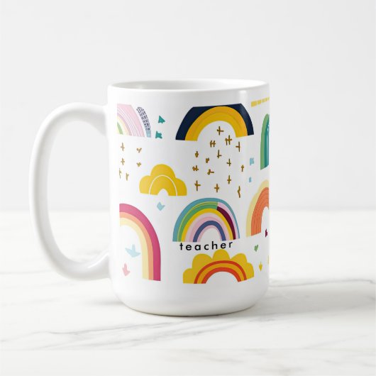 leraar Rainbow Koffiemok (Links)