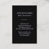 ** Leraar Reiki Master Symbool Glitter Visitekaartje (Achterkant)