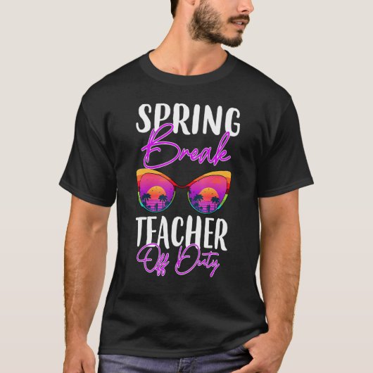 Leraar Relax Spring Beach off Duty Break Beach 1 T-shirt (Voorkant)
