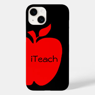 Leraar Rood en Zwart Apple Case-Mate iPhone 14 Hoesje