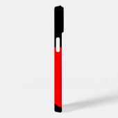 Leraar Rood en Zwart Apple Case-Mate iPhone Case (Achterkant / Rechts)