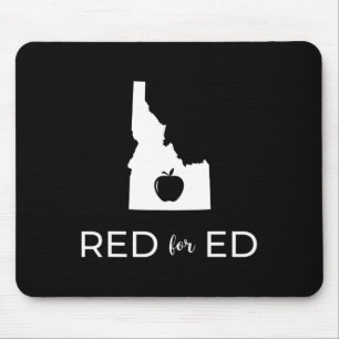 Leraar rood voor Ed Idaho Openbaar Onderwijs 2 Muismat