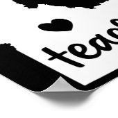 Leraar rood voor Ed Idaho Openbaar Onderwijs 7 Poster (Hoek)