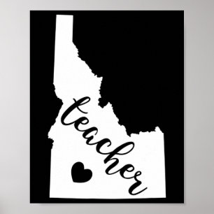 Leraar rood voor Ed Idaho Openbaar Onderwijs 8 Poster