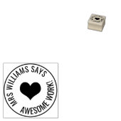 leraar rubberstempel (Gestempeld)