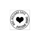 leraar rubberstempel (Afrduk)