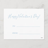 Leraar schattig Happy Valentine's Day schoolbord Feestdagenkaart (Achterkant)