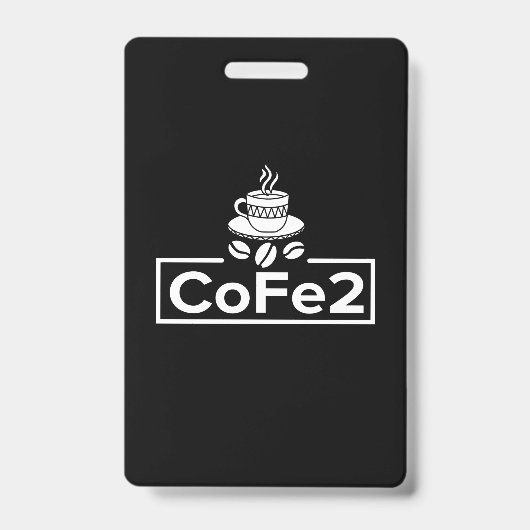 Leraar Scheikunde Coffeeliefhebber Badge (Voorzijde)