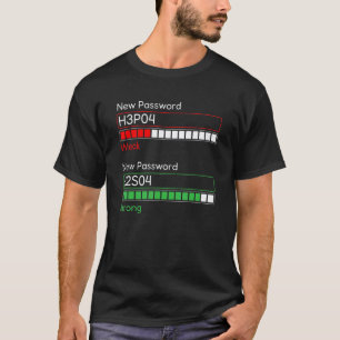 Leraar scheikunde Periodiek systeem Organische che T-shirt