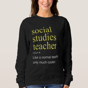 Leraar Sociale Wetenschappen Definitie School Cool Trui