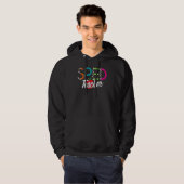 Leraar speciaal onderwijs luipaard boho appel hoodie (Voorkant volledig)