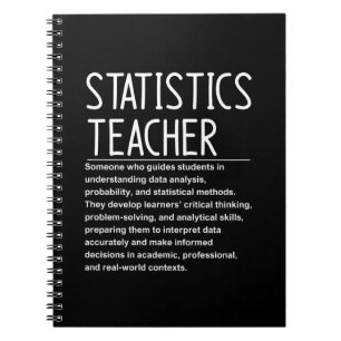 Leraar statistiek notitieboek