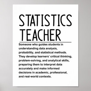 Leraar statistiek poster