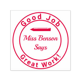 Leraar Stempel geweldig werk