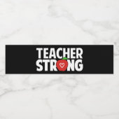 leraar Strong Waterfles Etiket (Enkel label)