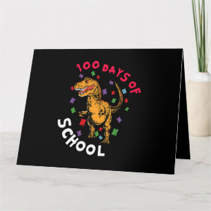 leraar student 100e dag dinosaurus 100 dagen van s kaart