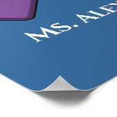 Leraar student Terug naar school Personaliseren Poster (Hoek)