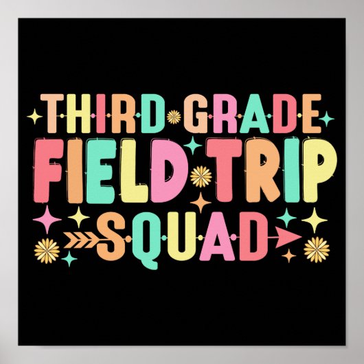 Leraar Studenten Derde Grade Field Trip Squad Poster (Voorkant)