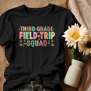 Leraar Studenten Derde Grade Field Trip Squad T-shirt