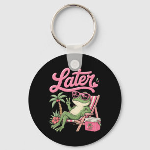 Leraar Summer Frog Tot Later Laatste Schooldag Sleutelhanger