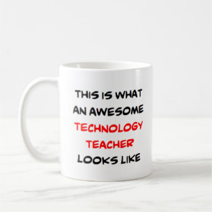 leraar technologie, geweldige koffiemok