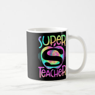 Leraar Terug naar school Apple Tie Dye Funny First Koffiemok