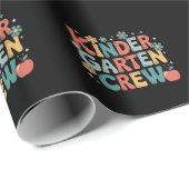 Leraar terug naar school Kindergarten Crew Cadeaupapier (Rol Hoek)